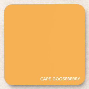 Cape Gooseberry yellow colour name Coaster