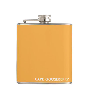 Cape Gooseberry yellow colour name Hip Flask