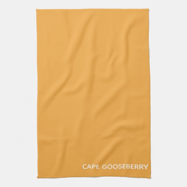 Cape Gooseberry yellow colour name Kitchen Towel (Vertical)