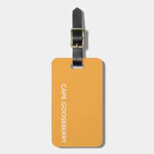 Cape Gooseberry yellow colour name Luggage Tag