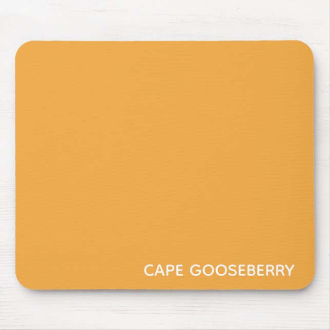 Cape Gooseberry yellow colour name Mouse Pad (Front)