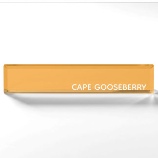 Cape Gooseberry yellow colour name Nameplate