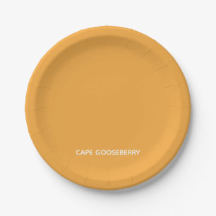 Cape Gooseberry yellow colour name Paper Plate