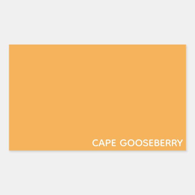 Cape Gooseberry yellow colour name Sticker (Front)