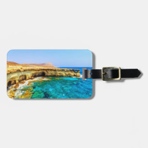 Cape Greco Cyprus stylized Luggage Tag