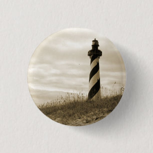 Cape Hatteras Lighthouse 1 Inch Round Button