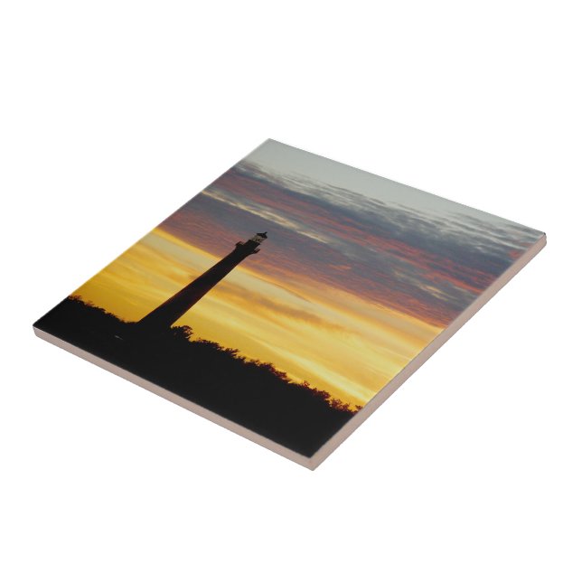 Cape Hatteras Lighthouse at Sunset Tile (Side)