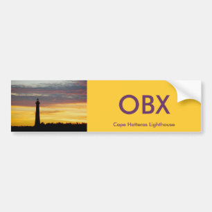 Cape Hatteras Lighthouse Bumper Sticker #1 OBX