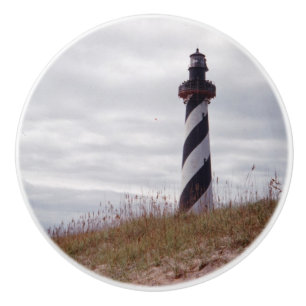 Cape Hatteras Lighthouse Ceramic Knob