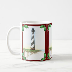 Cape Hatteras Lighthouse Christmas Coffee Mug