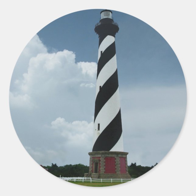 Cape Hatteras Lighthouse Classic Round Sticker (Front)