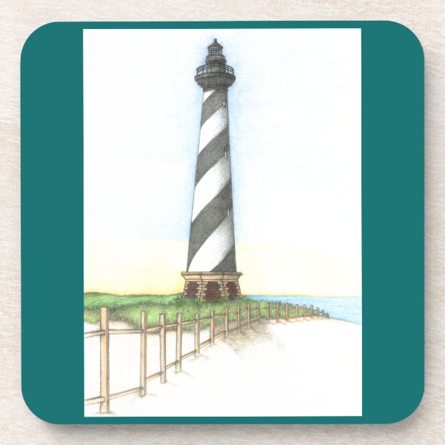 Cape Hatteras Lighthouse Coasters (Front)