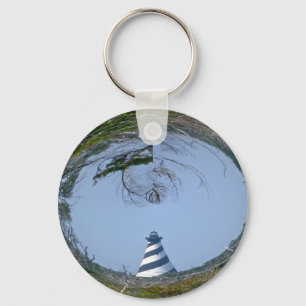 Cape Hatteras Lighthouse from Wetlands Series Keychain