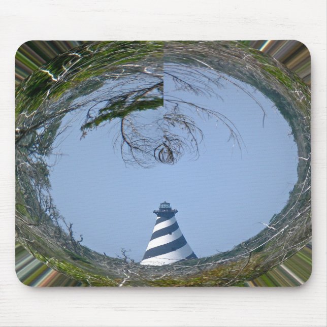 Cape Hatteras Lighthouse from Wetlands Series Mouse Pad (Front)
