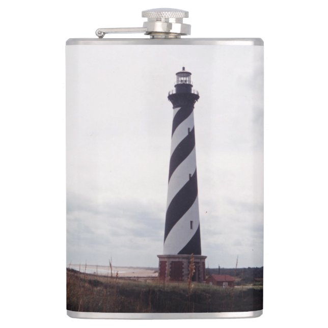 Cape Hatteras Lighthouse Hip Flask (Front)