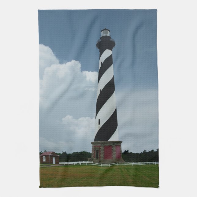 Cape Hatteras Lighthouse Kitchen Towel (Vertical)