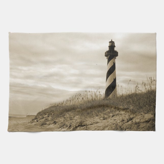 Cape Hatteras Lighthouse Kitchen Towel (Horizontal)
