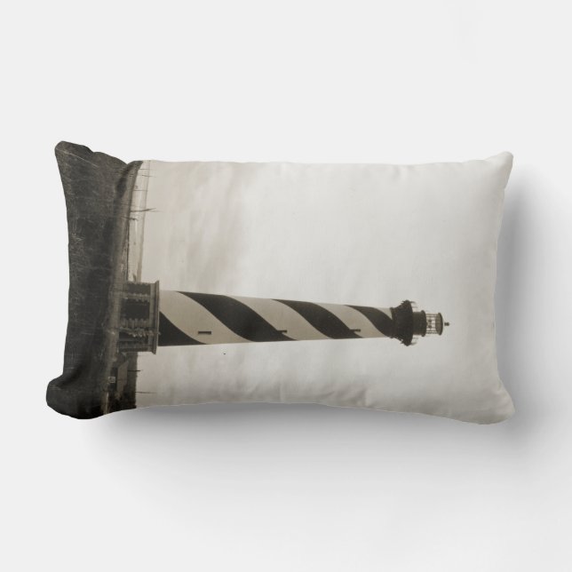 Cape Hatteras Lighthouse Lumbar Pillow (Front)