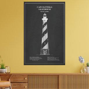 Cape Hatteras Lighthouse - North Carolina – PD Canvas Print
