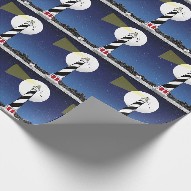 Cape Hatteras Lighthouse North Carolina Wrapping Paper (Corner)