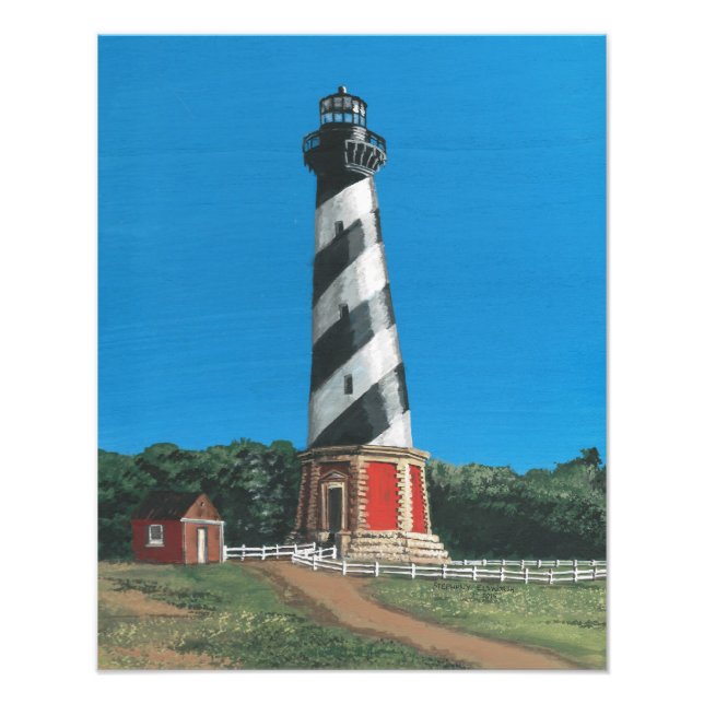 Cape Hatteras Lighthouse on Photo Paper (Front)