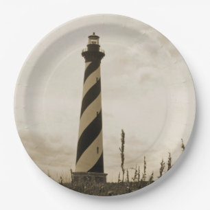 Cape Hatteras Lighthouse Paper Plate