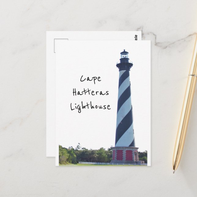 Cape Hatteras Lighthouse Postcard (Front/Back In Situ)