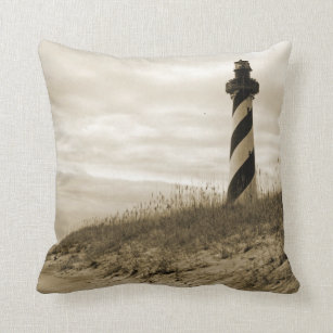 Cape Hatteras Lighthouse Throw Pillow