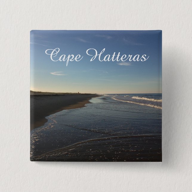 Cape Hatteras National Seashore 2 Inch Square Button (Front)
