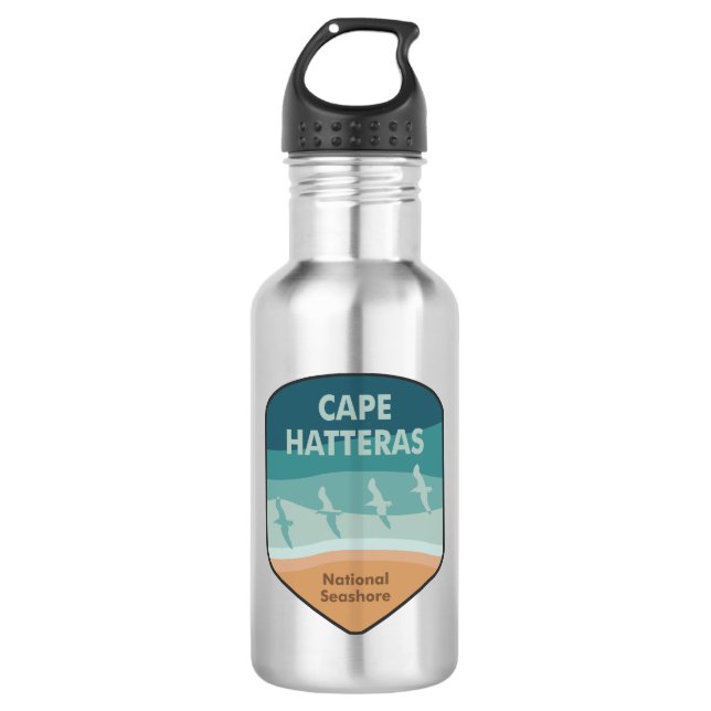 Cape Hatteras National Seashore Seagulls 532 Ml Water Bottle (Front)