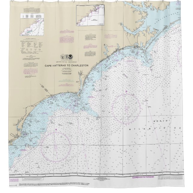Cape Hatteras to Charleston Nautical Chart 11520 (Front)