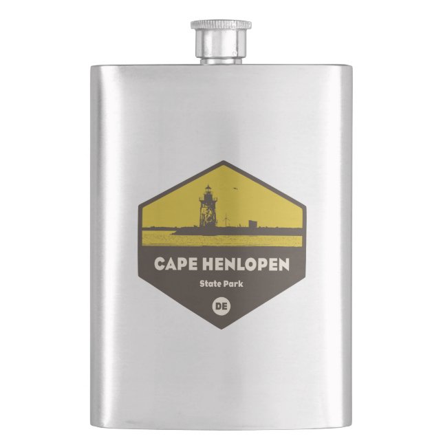 Cape Henlopen State Park Hip Flask (Front)