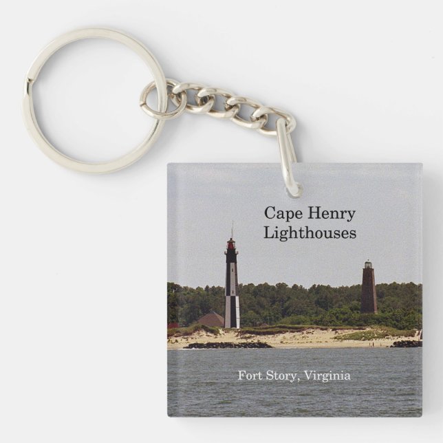 Cape Henry Lighthouse key chain (Front)