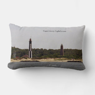 Cape Henry Lighthouse Lumbar Pillow