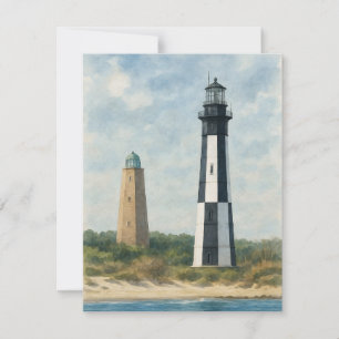 Cape Henry Lighthouses Card