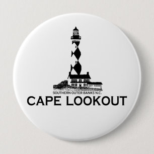 Cape Lookout. 4 Inch Round Button