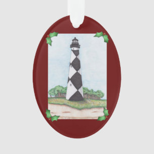 Cape Lookout Lighthouse Christmas Ornament