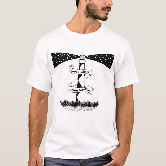 Cape Lookout Lighthouse North Carolina T-Shirt (Front)