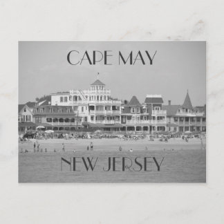 Cape May Black & White Postcard