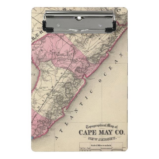 Cape May County, NJ Mini Clipboard (Front)