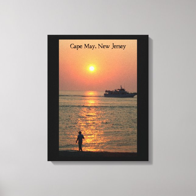 Cape May Land & Sea Wrapped Canvas (Front)