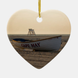 Cape May lifeboat Ceramic Ornament