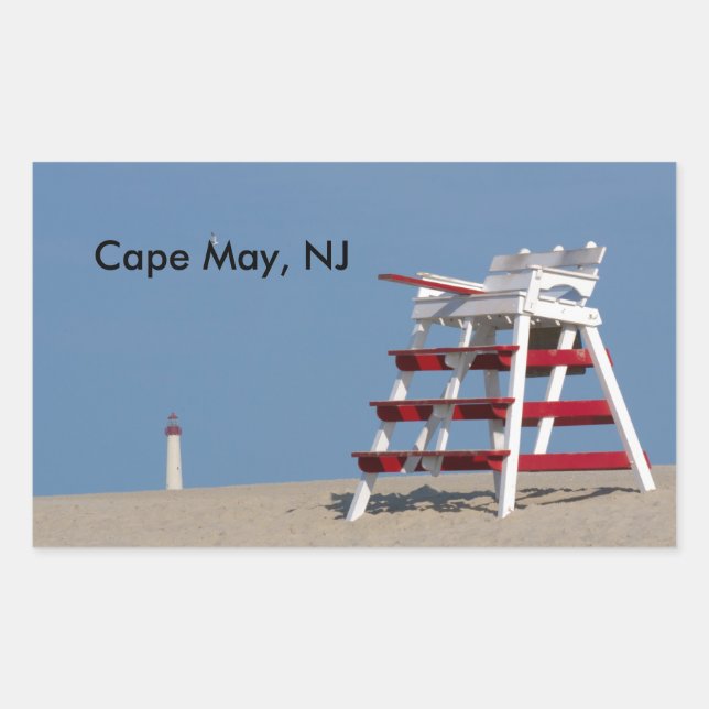 Cape May lifeguard chair Sticker (Front)
