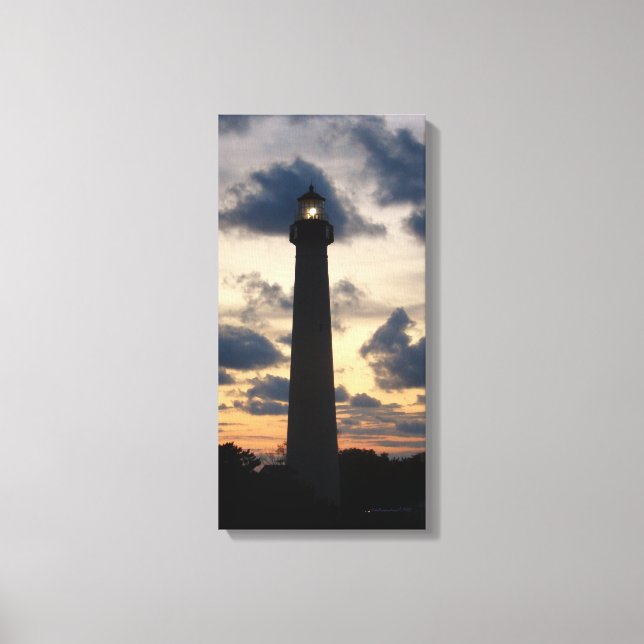 Cape May Lighthouse at Sunset canvas (Front)