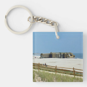 Cape May Lighthouse & Bunker Keychain