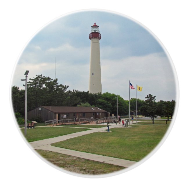 Cape May Lighthouse Ceramic Knob (Front)