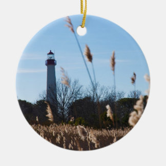 Cape May lighthouse Ceramic Ornament