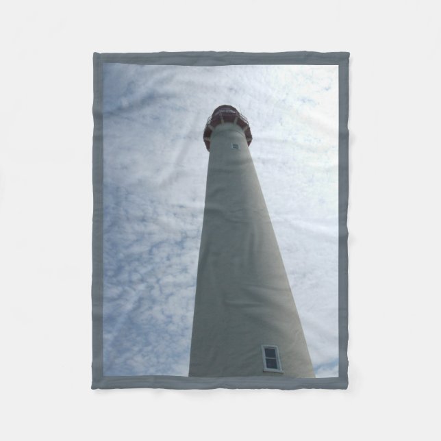 Cape May Lighthouse Fleece Blanket (Front)