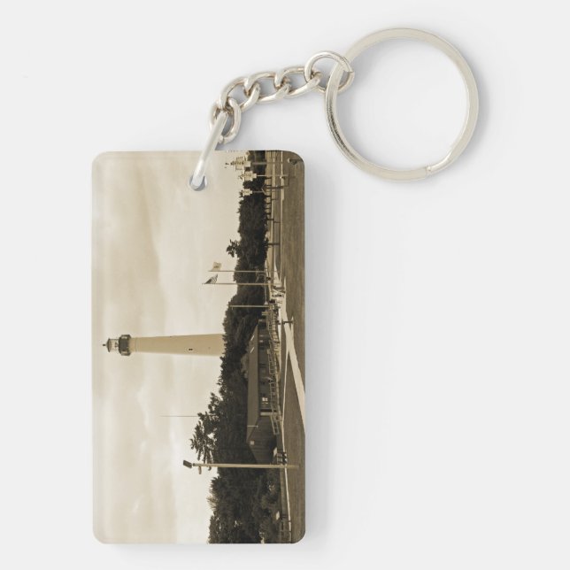 Cape May Lighthouse Keychain (Back)