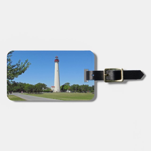Cape May Lighthouse Luggage Tag (Front Horizontal)